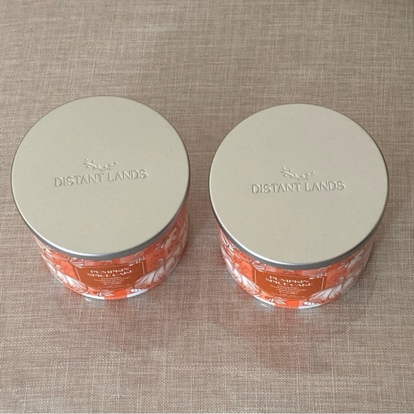 Lot of 2 Distant Lands 14 Oz 3 Wick Pumpkin Spice Cake Scented Jar Candle - Picture 2 of 10